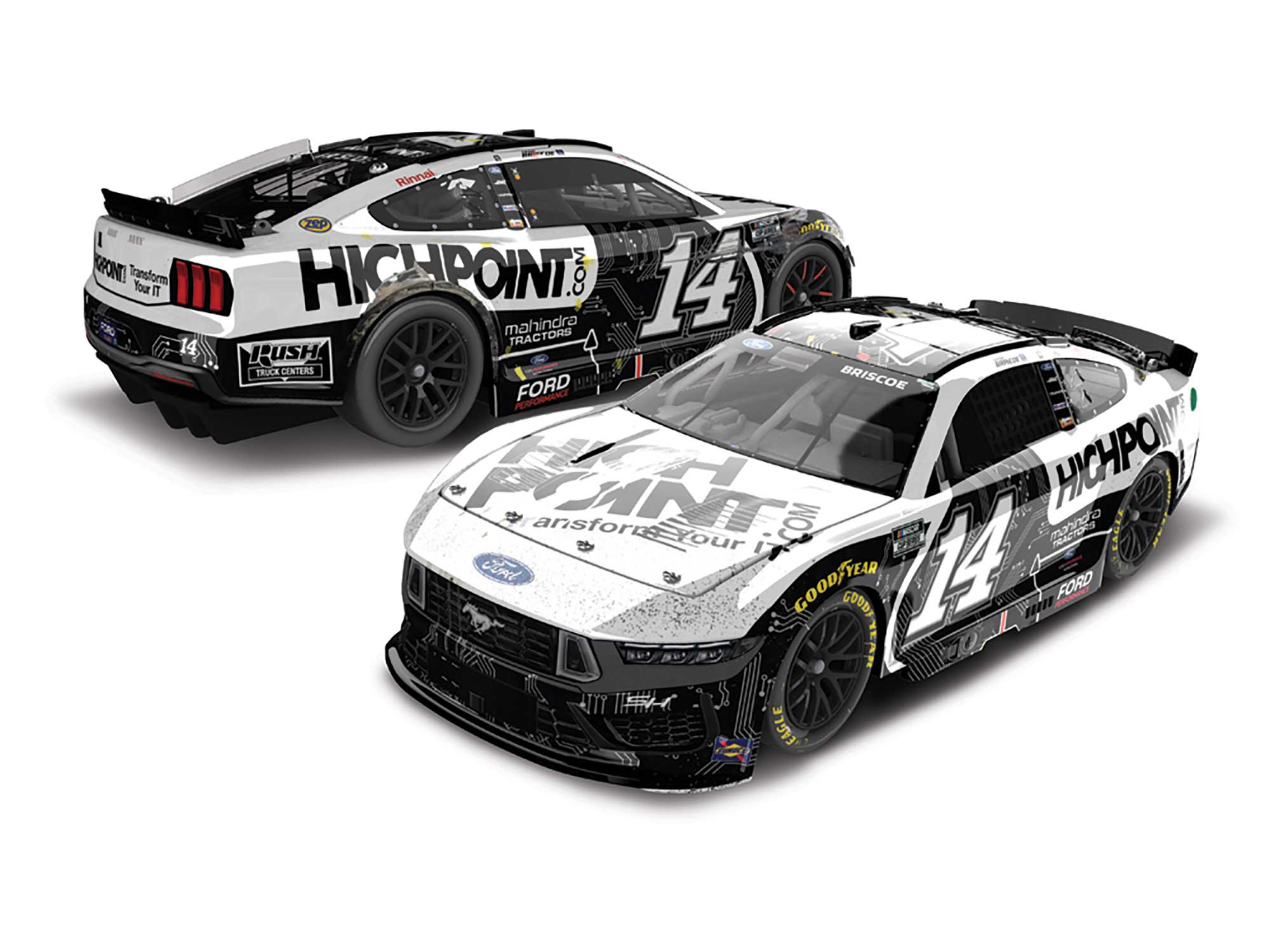 CHASE BRISCOE 2024 HIGHPOINT.COM DARLINGTON RACED WIN 1:24 ELITE DIECAST