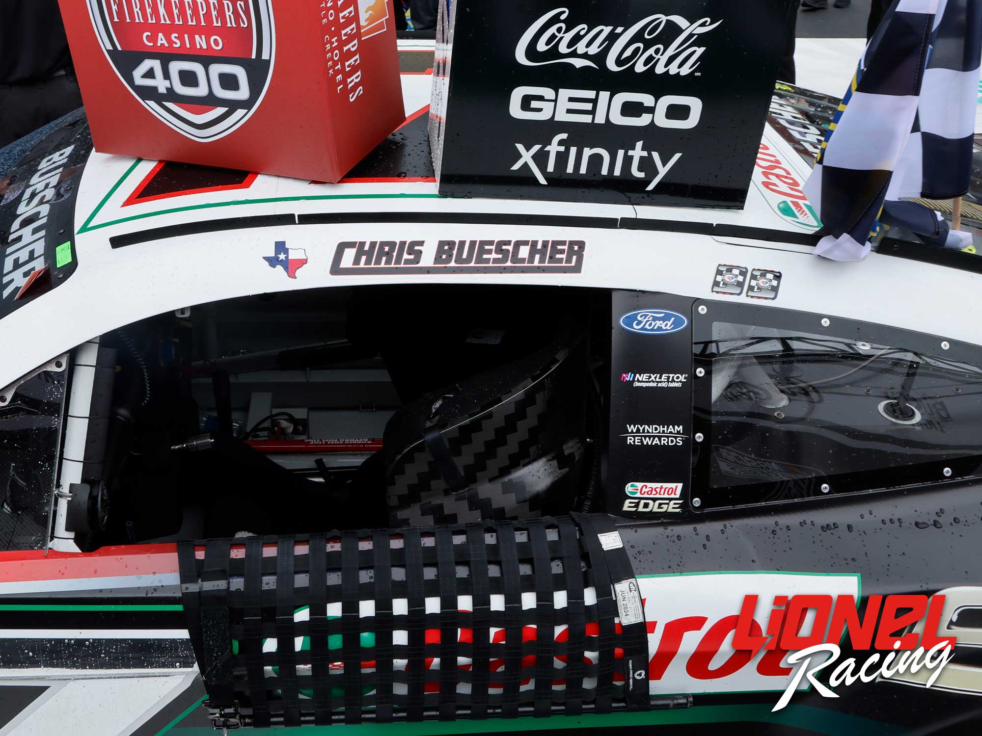 CHRIS BUESCHER 2023 CASTROL EDGE MICHIGAN RACED WIN 1:24 ELITE DIECAST
