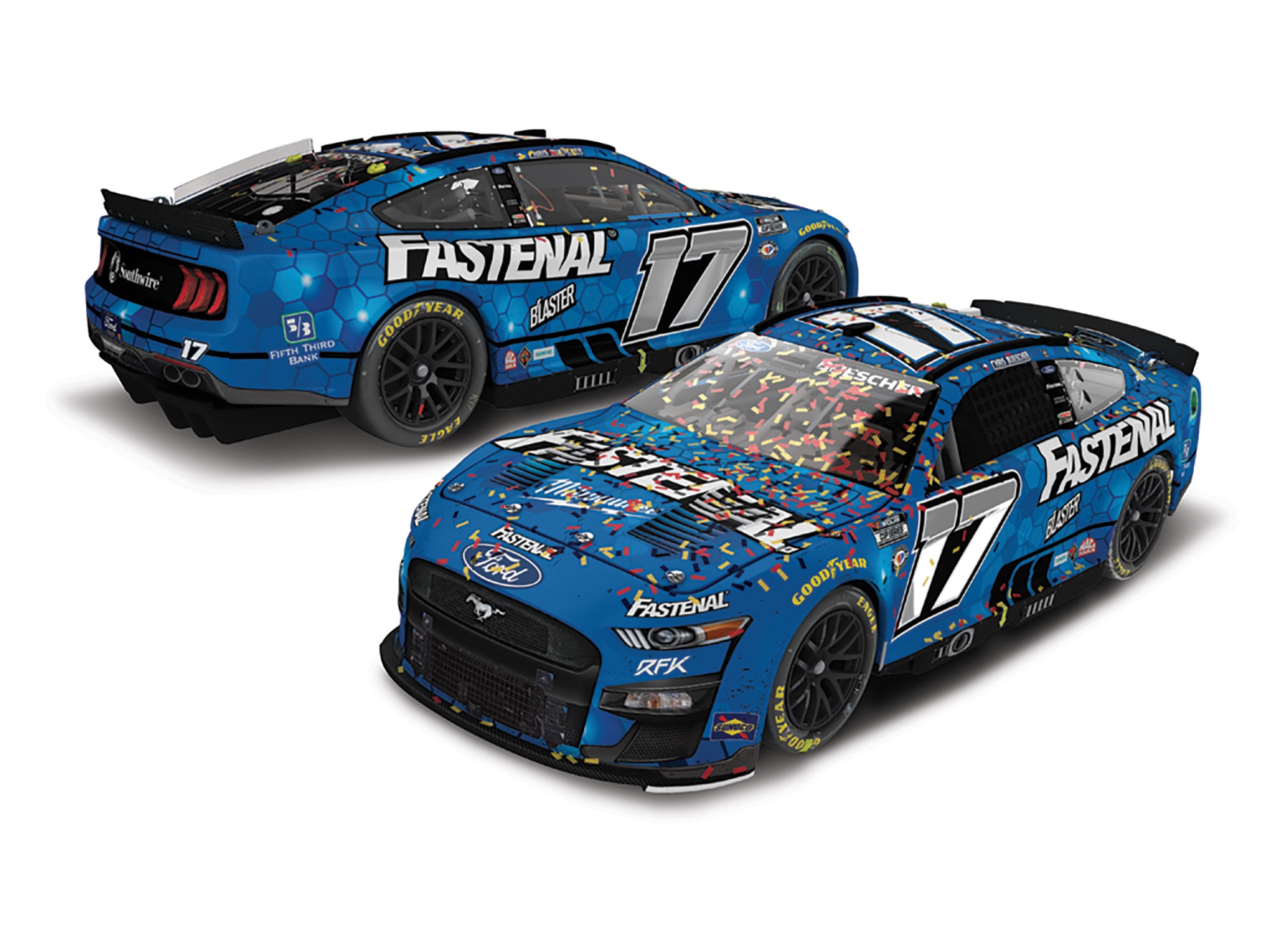 CHRIS BUESCHER 2023 FASTENAL RICHMOND RACED WIN 1:24 DUAL AUTOGRAPHED ELITE DIECAST