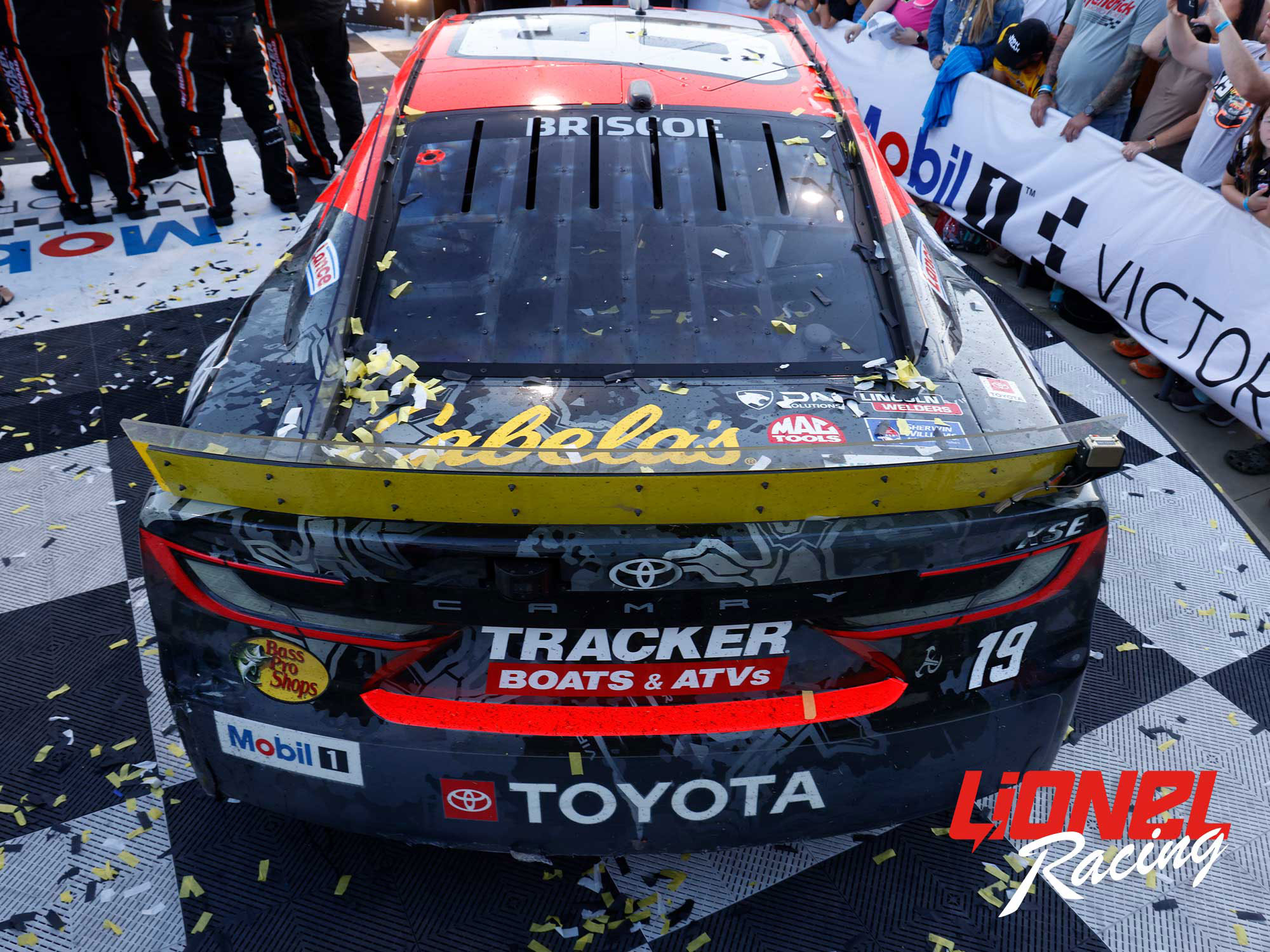 CHASE BRISOCE 2025 BASS PRO SHOPS TALLADEGA RACED WIN 1:24 DUAL AUTOGRAPHED ELITE DIECAST