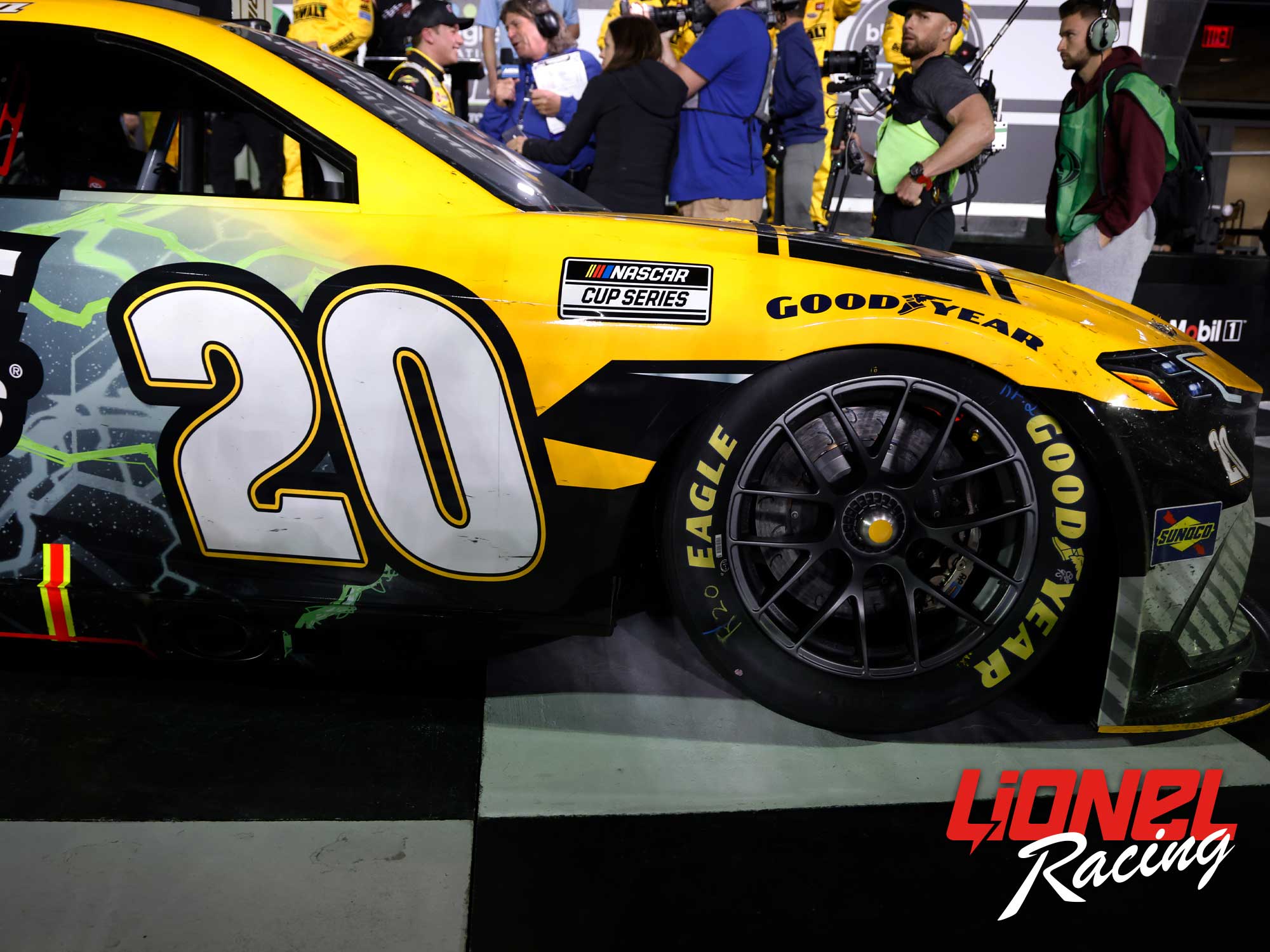 CHRISTOPHER BELL 2024 DEWALT/INTERSTATE BATTERIES DAYTONA DUEL 2 RACED WIN 1:24 ELITE PREMIER EDITION DIECAST