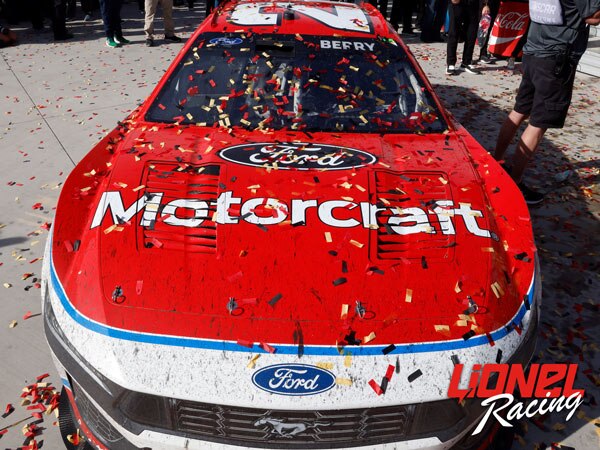 JOSH BERRY 2025 MOTORCRAFT LAS VEGAS RACED WIN 1:24 COLOR CHROME ARC DIECAST