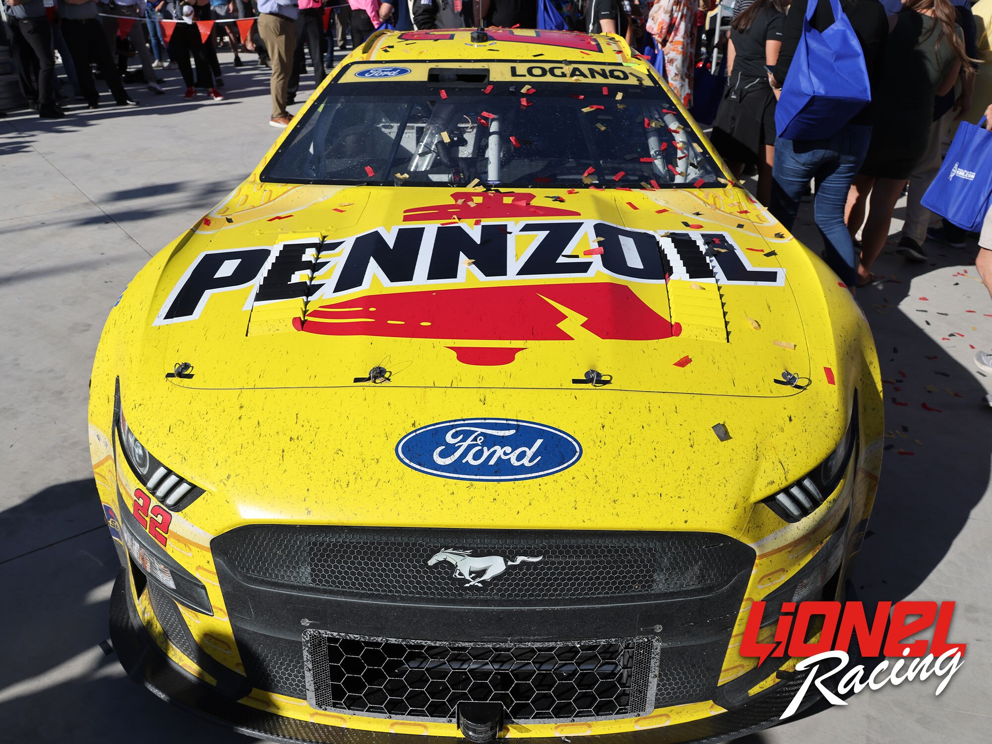 JOEY LOGANO 2022 PENNZOIL LAS VEGAS RACED WIN 1:24 ELITE DIECAST
