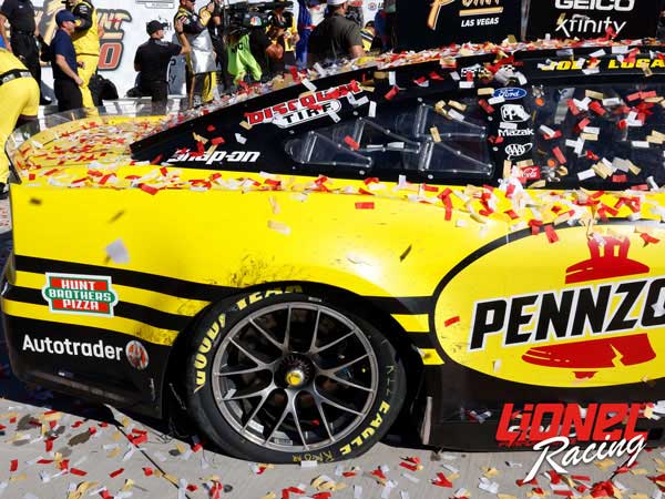 JOEY LOGANO 2024 PENNZOIL LAS VEGAS RACED WIN 1:24 ELITE DIECAST