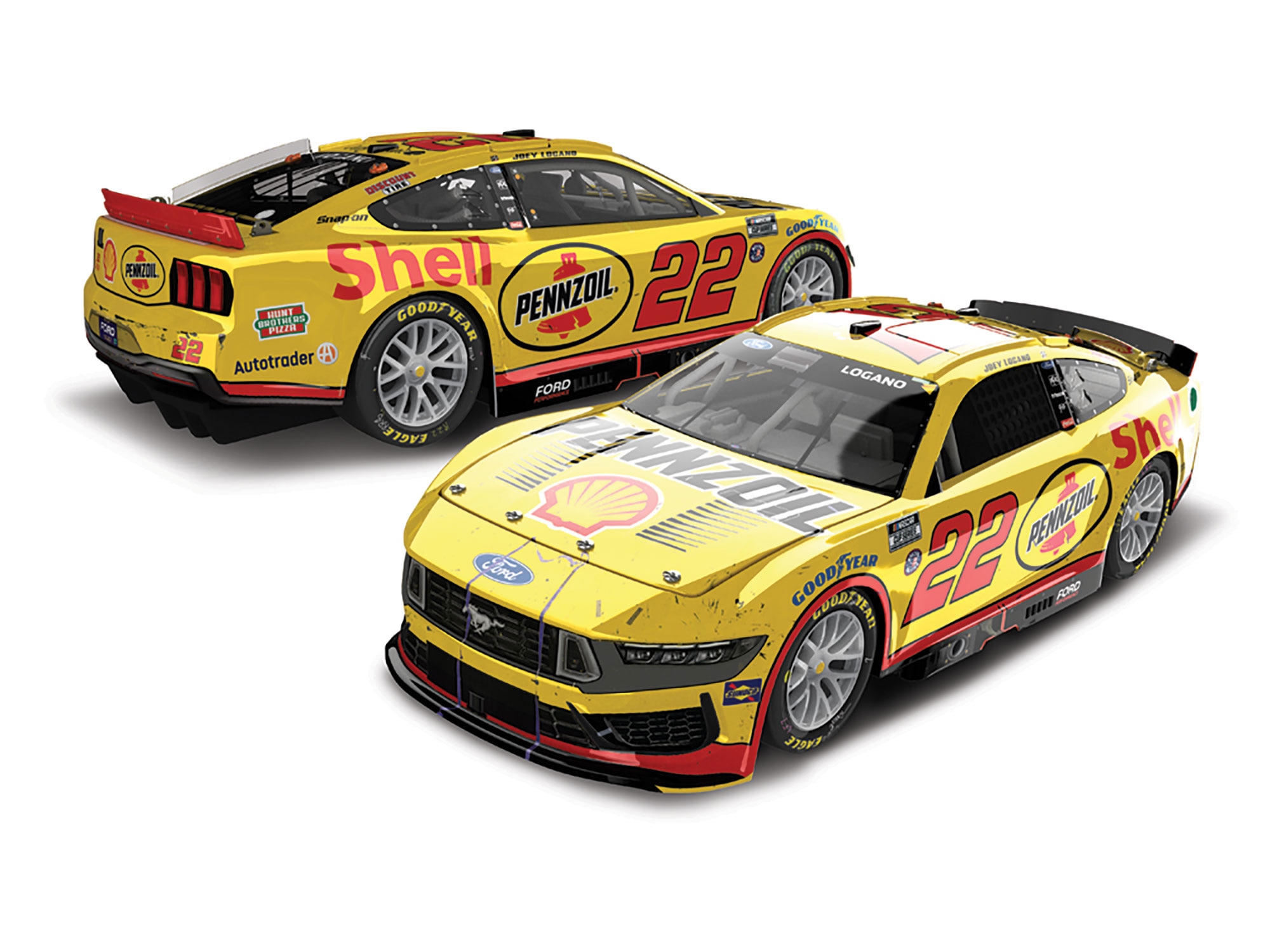 JOEY LOGANO 2024 PENNZOIL NASHVILLE RACED WIN 1:24 ELITE DIECAST