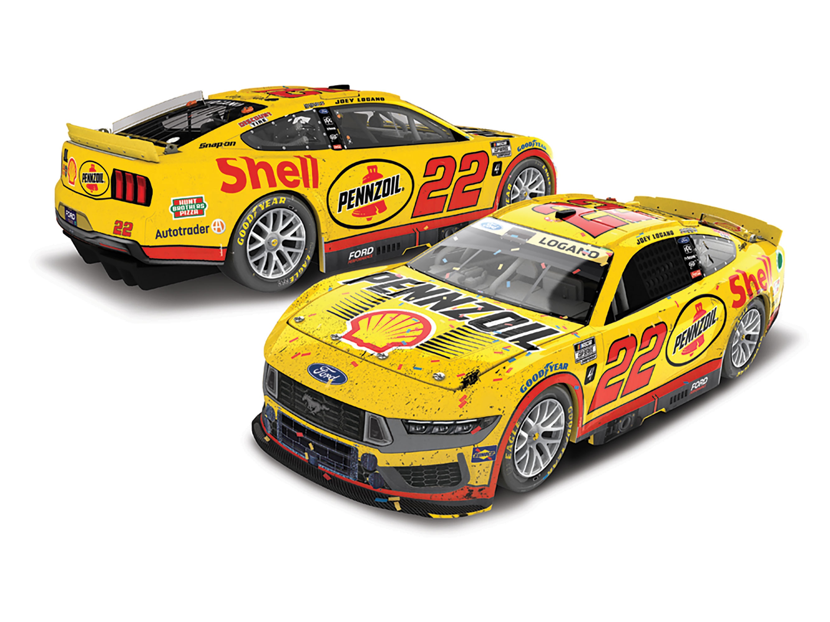 JOEY LOGANO 2024 SHELL/PENNZOIL PHOENIX RACED WIN 1:24 LIQUID COLOR ELITE DIECAST