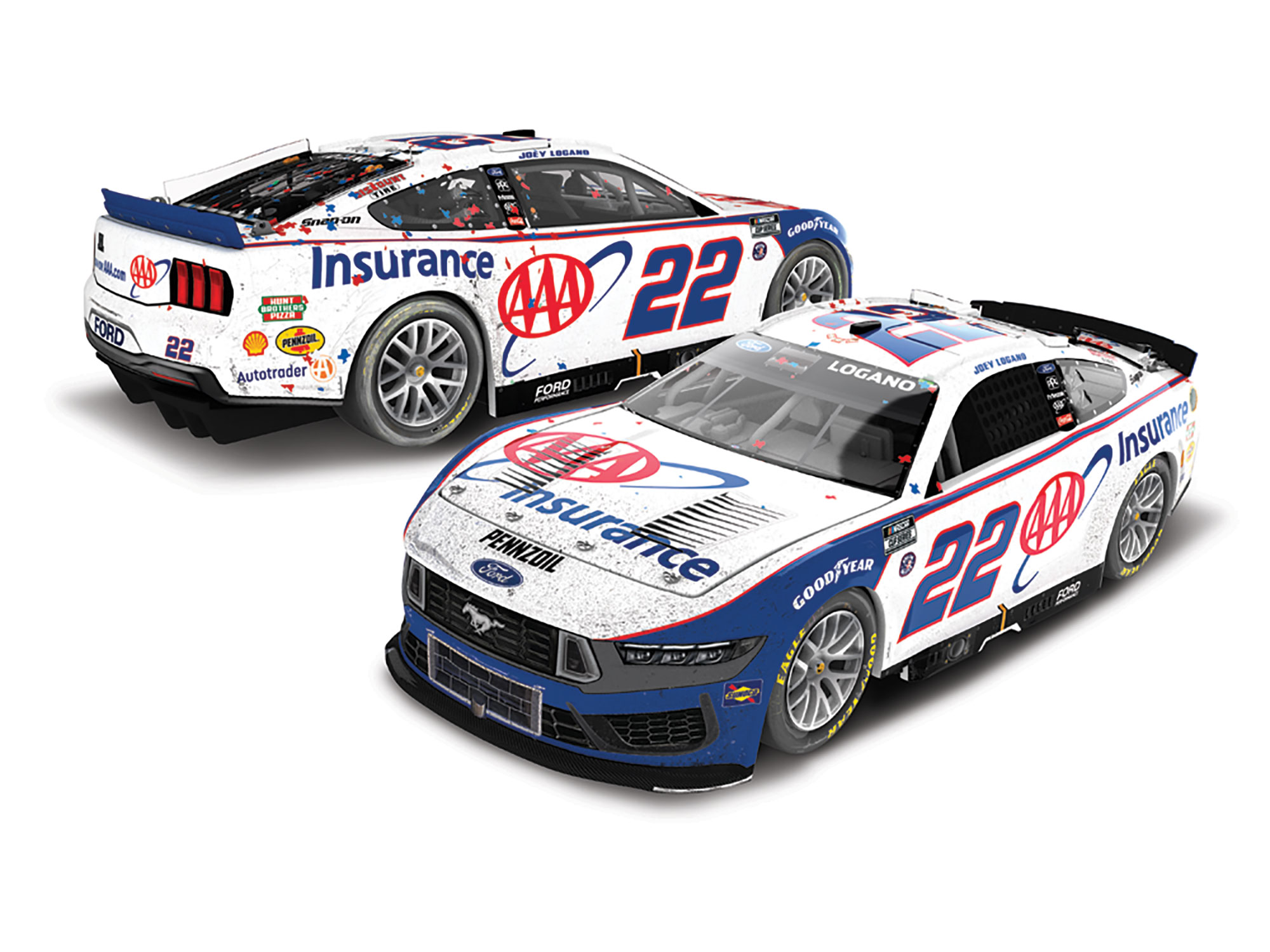 JOEY LOGANO 2025 AAA INSURANCE TEXAS WIN 1:24 ELITE PREMIER DIECAST