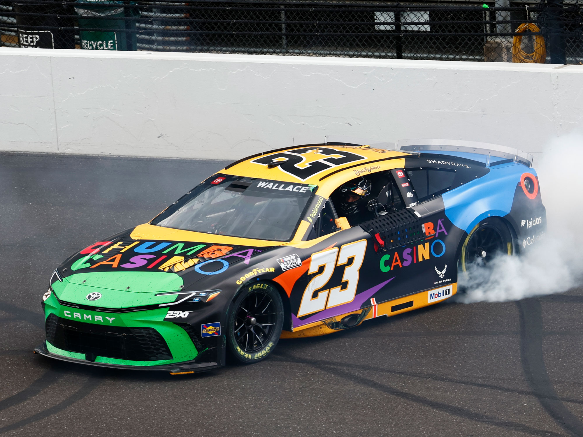 BUBBA WALLACE 2025 CHUMBA CASINO INDIANAPOLIS RACED WIN 1:24 ELITE PREMIER DIECAST
