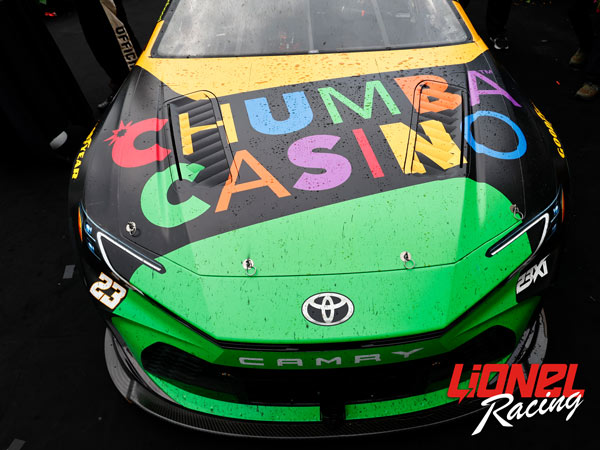 BUBBA WALLACE 2025 CHUMBA CASINO INDIANAPOLIS RACED WIN 1:24 ARC DIECAST