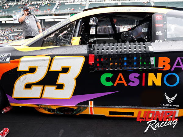BUBBA WALLACE 2025 CHUMBA CASINO INDIANAPOLIS RACED WIN 1:24 ARC DIECAST