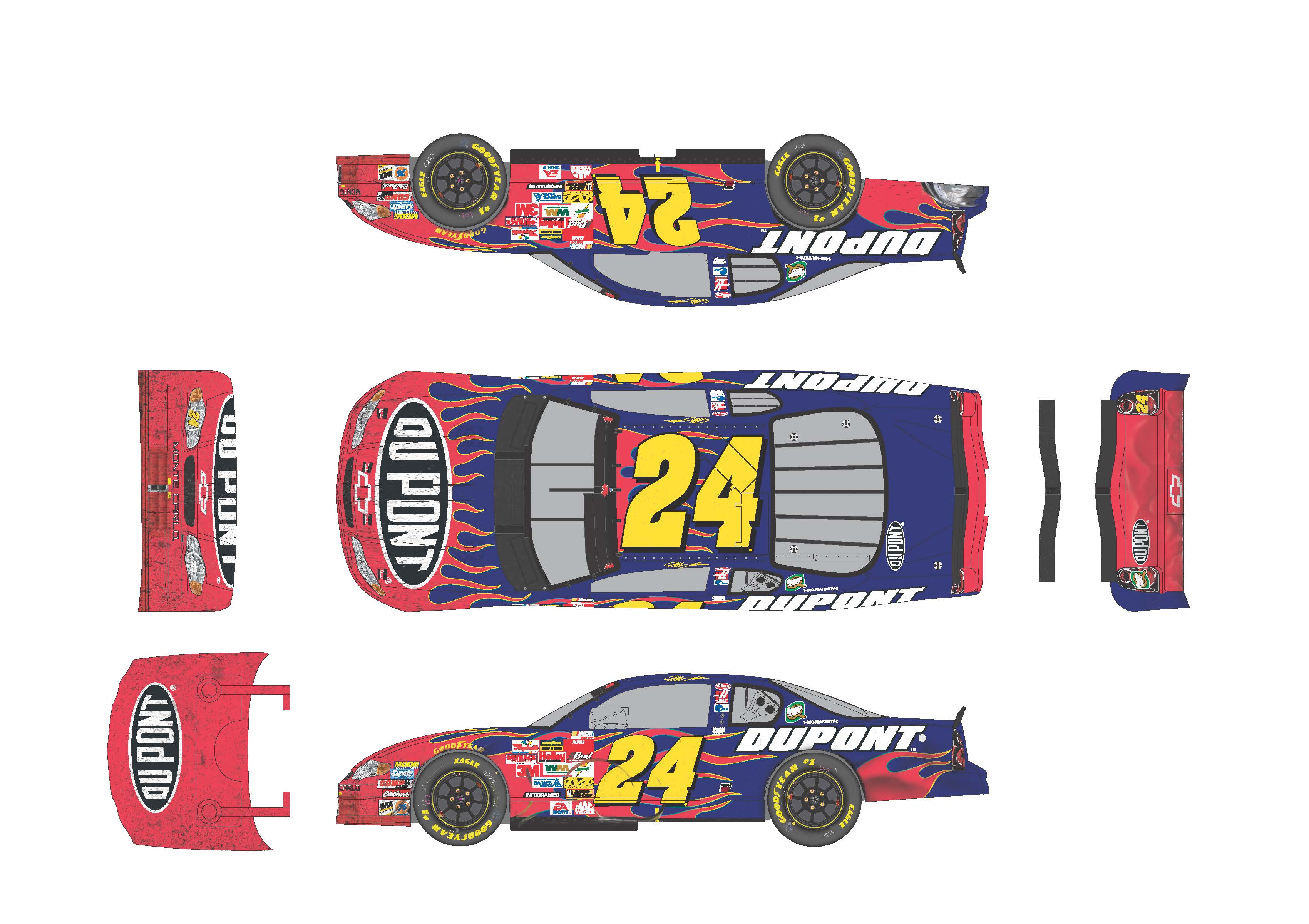 jeff gordon diecast list