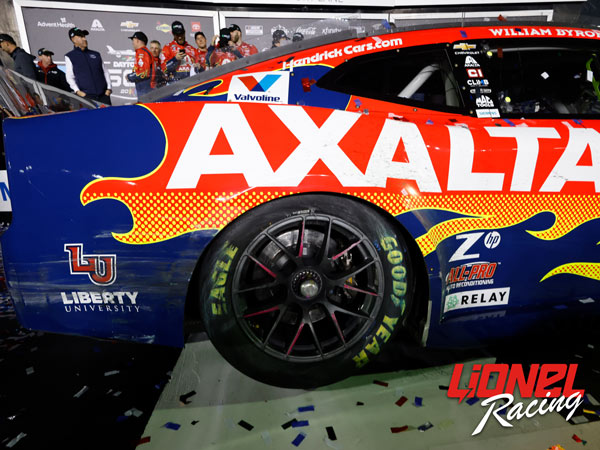 WILLIAM BYRON 2025 AXALTA DAYTONA RACED WIN 1:24 GALAXY COLOR ELITE DIECAST