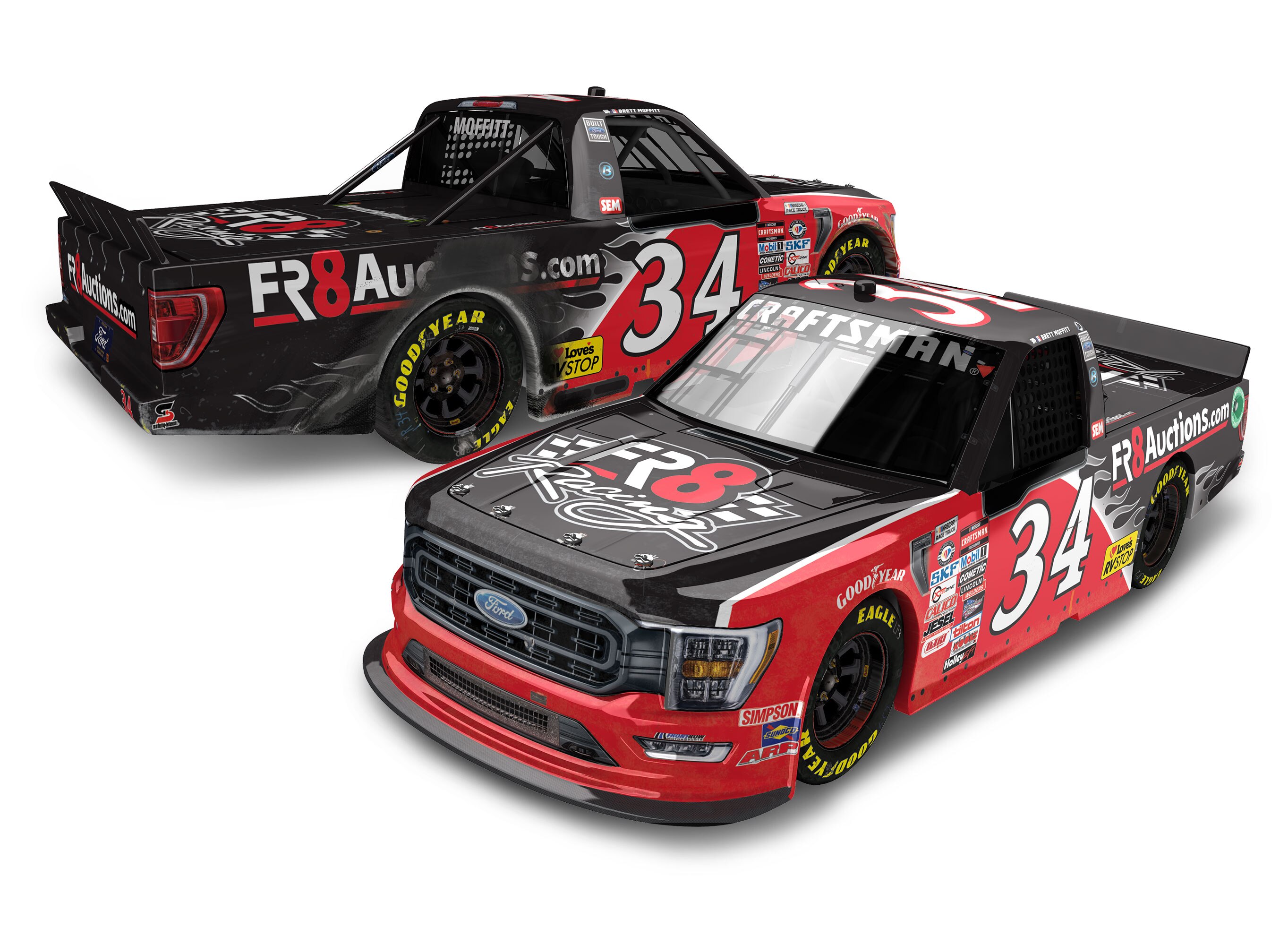 BRETT MOFFITT 2023 FR8AUCTIONS.COM TALLADEGA WIN 1:64 ARC DIECAST
