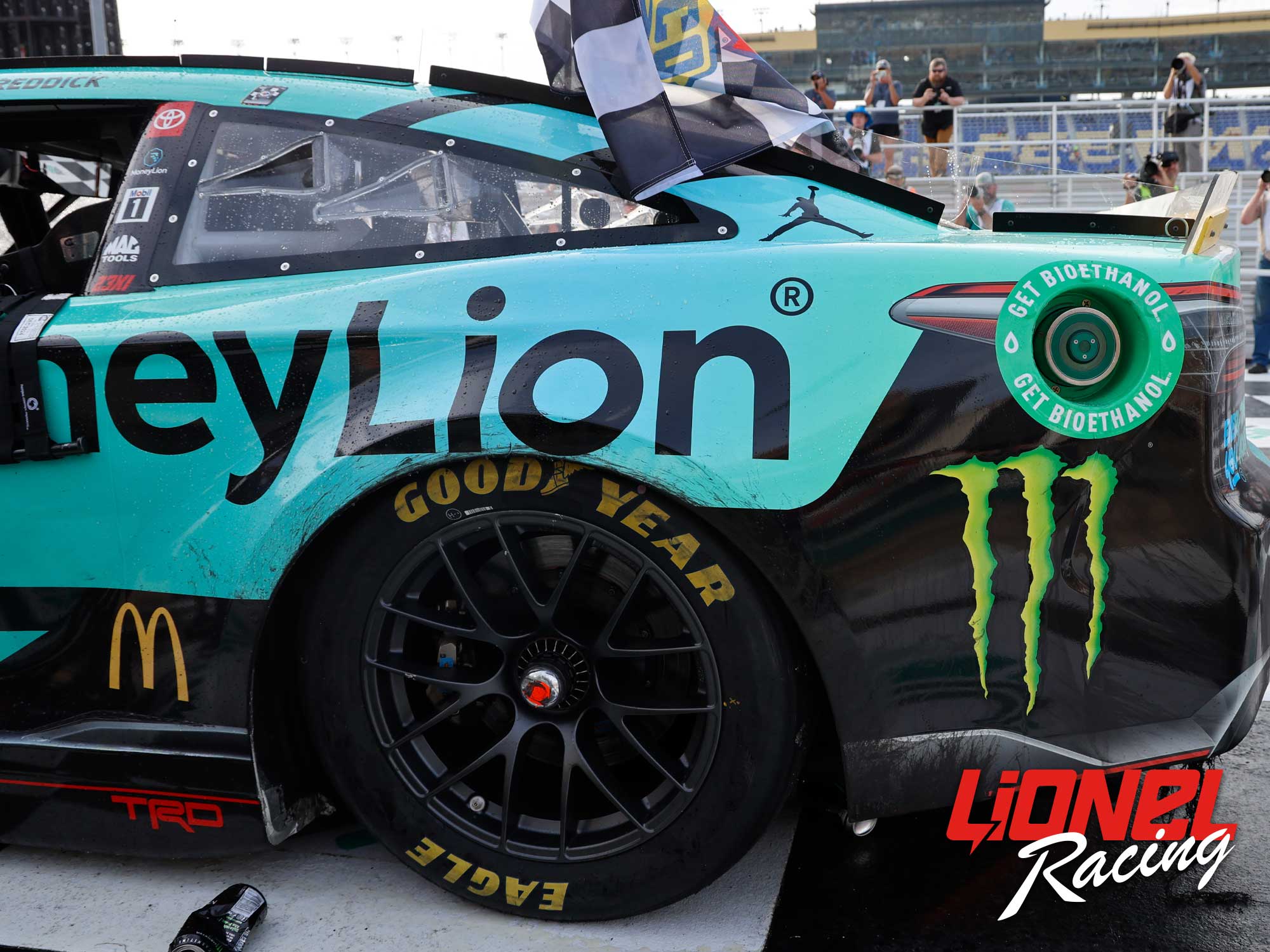 TYLER REDDICK 2023 MONEYLION KANSAS RACED WIN 1:24 ELITE DIECAST