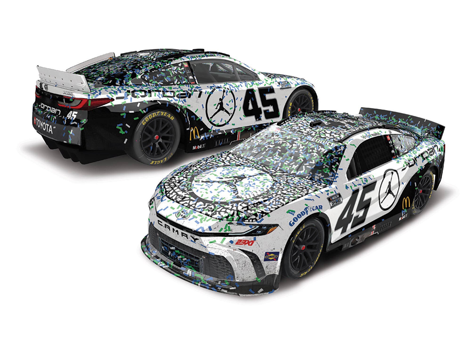 TYLER REDDICK 2024 JORDAN BRAND WHITE TALLADEGA RACED WIN 1:24 ARC DIECAST