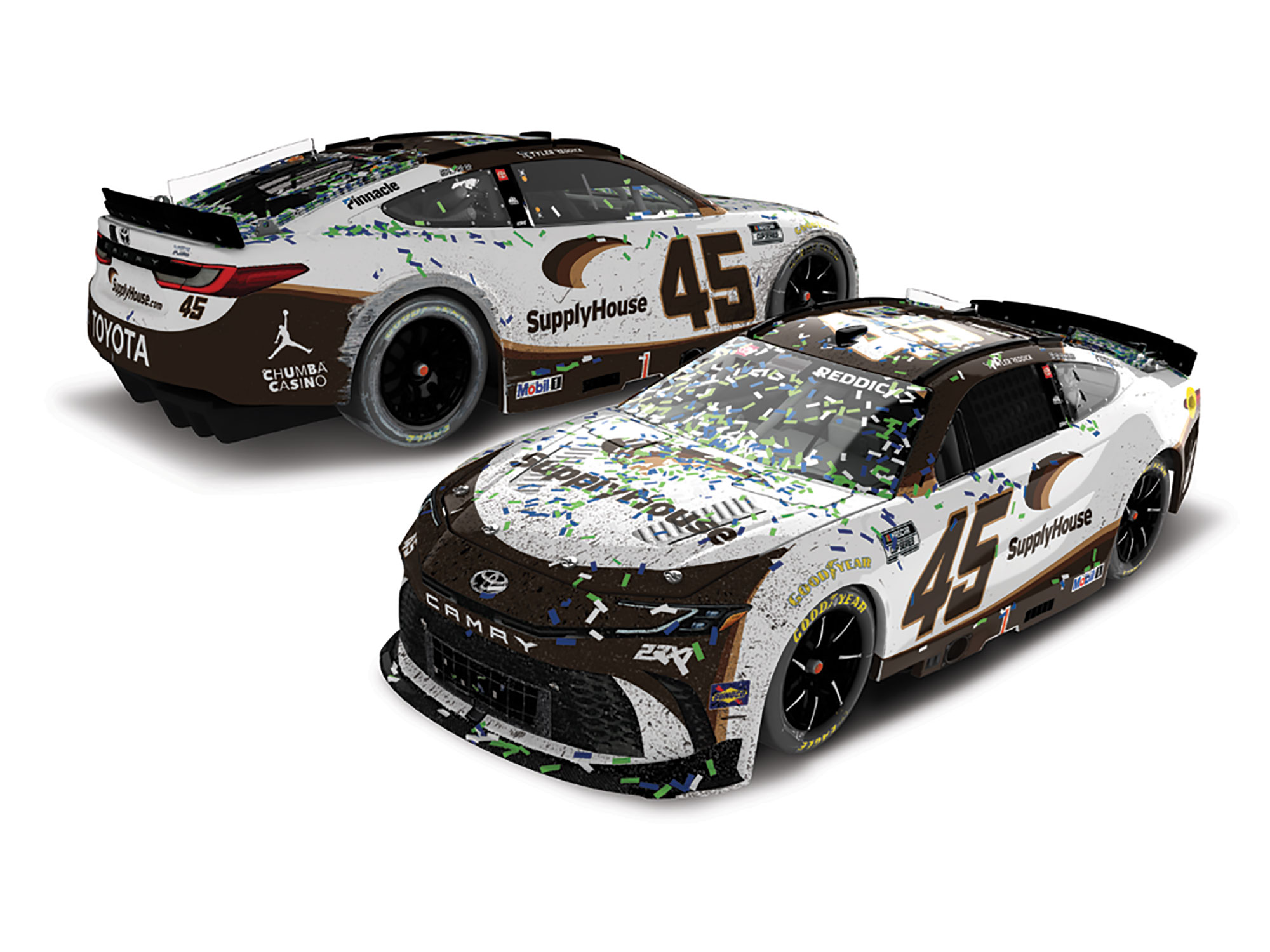 TYLER REDDICK 2026 SUPPLY HOUSE KANSAS RACED WIN 1:24 COLOR CHROME
