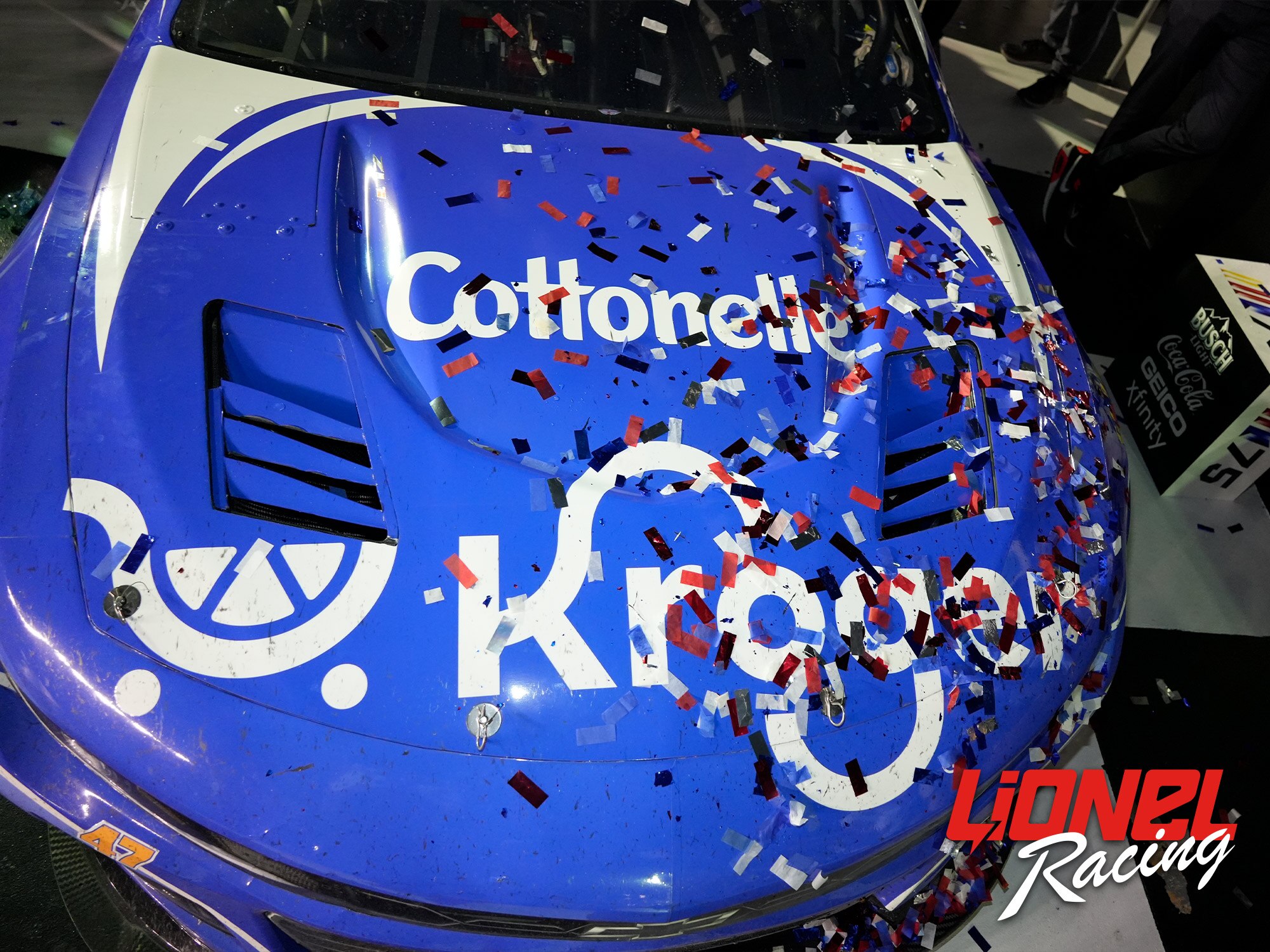 RICKY STENHOUSE JR 2023 KROGER/COTTONELLE DAYTONA RACED WIN 1:24 DUAL AUTOGRAPHED ELITE