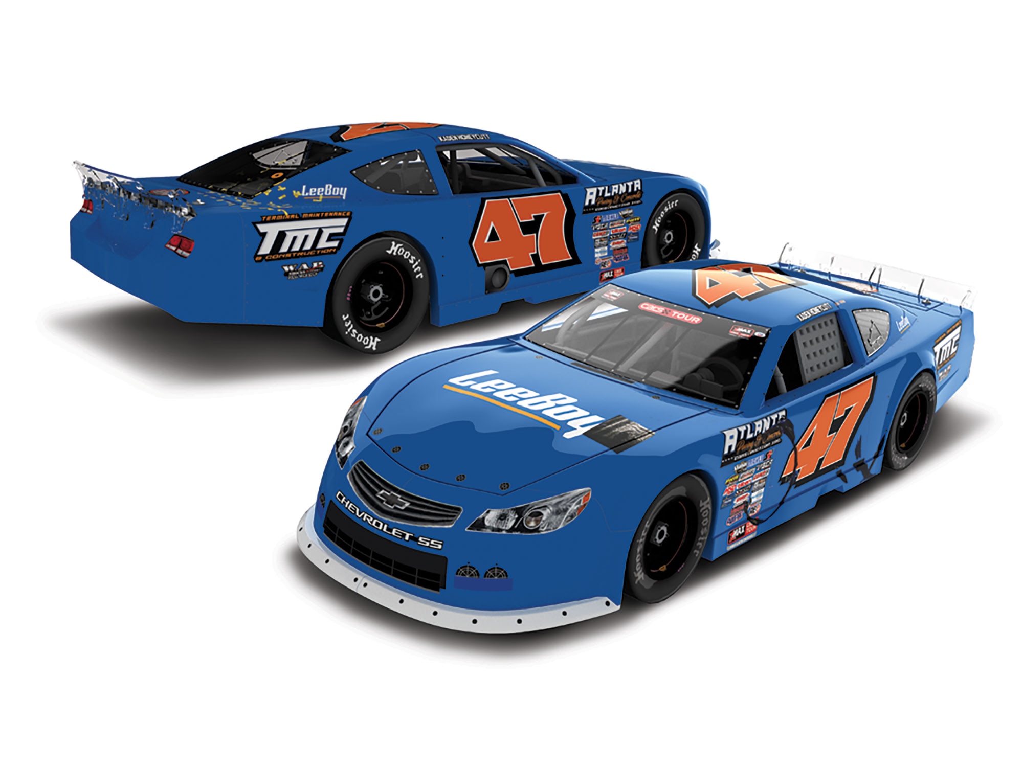 KADEN HONEYCUTT BRYSON LOPEZ RACING/ATLANTA PAVING & CONCRETE CONSTRUCTION NORTH WILKESBORO RACED WIN 1:24 AUTOGRAPHED ARC DIECAST