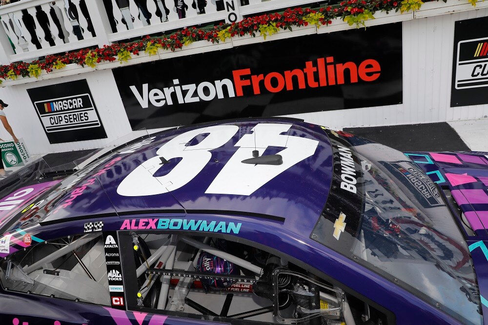 ALEX BOWMAN 2021 ALLY POCONO RACED WIN 1:24 ELITE DIECAST