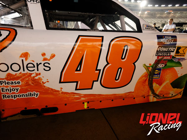 NICK SANCHEZ 2025 SPIKED COOLERS ECHOPARK RACED WIN 1:24 ARC DIECAST