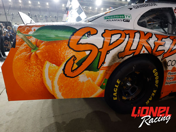 NICK SANCHEZ 2025 SPIKED COOLERS ECHOPARK RACED WIN 1:24 ARC DIECAST