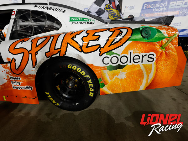 NICK SANCHEZ 2025 SPIKED COOLERS ECHOPARK RACED WIN 1:24 ARC DIECAST