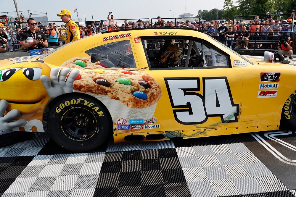 Kyle Busch 2021 M&M's Ice Cream Xfinity Series Road America Win 124 Nascar Diecast