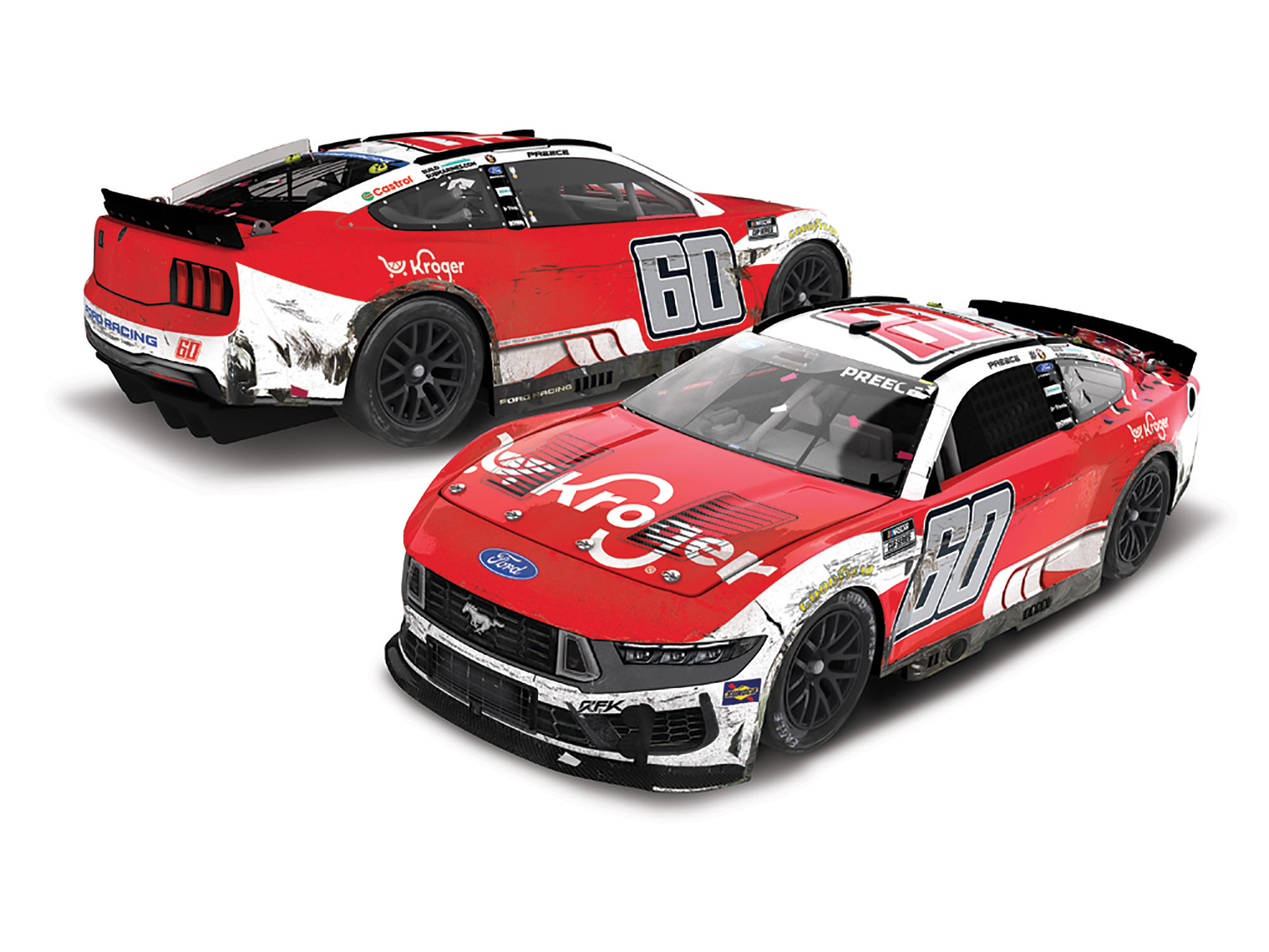 MCM ミッドセンチュリー C. Jere NASCAR ナスカー RYAN PREECE 2026 KROGER COOK OUT CLASH RACED WIN 1:24 ELITE DIECAST
