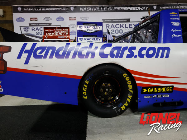 RAJAH CARUTH 2025 HENDRICKCARS.COM NASHVILLE RACED WIN 1:64 ARC DIECAST
