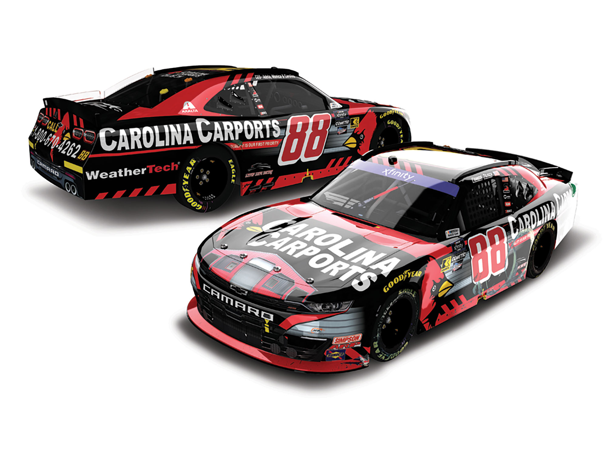 CONNOR ZILISCH 2024 CAROLINA CARPORTS WATKINS GLEN RACED WIN 1:64 ARC DIECAST