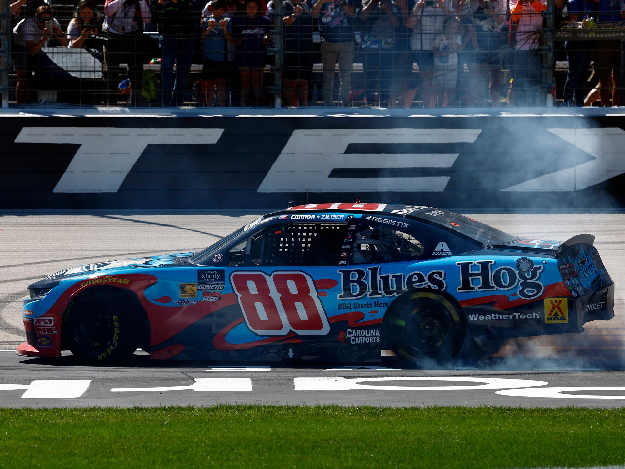 KYLE LARSON 2025 BLUES HOG TEXAS XFINITY WIN 1:24 ARC DIECAST