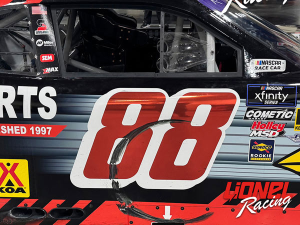 CONNOR ZILISCH 2025 CAROLINA CARPORTS DOVER RACED WIN 1:24 COLOR CHROME ARC DIECAST