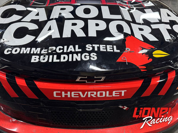 CONNOR ZILISCH 2025 CAROLINA CARPORTS DOVER RACED WIN 1:24 COLOR CHROME ARC DIECAST