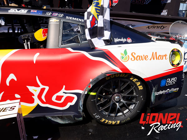 SHANE VAN GISBERGEN 2025 RED BULL SONOMA RACED WIN 1:24 ELITE DIECAST