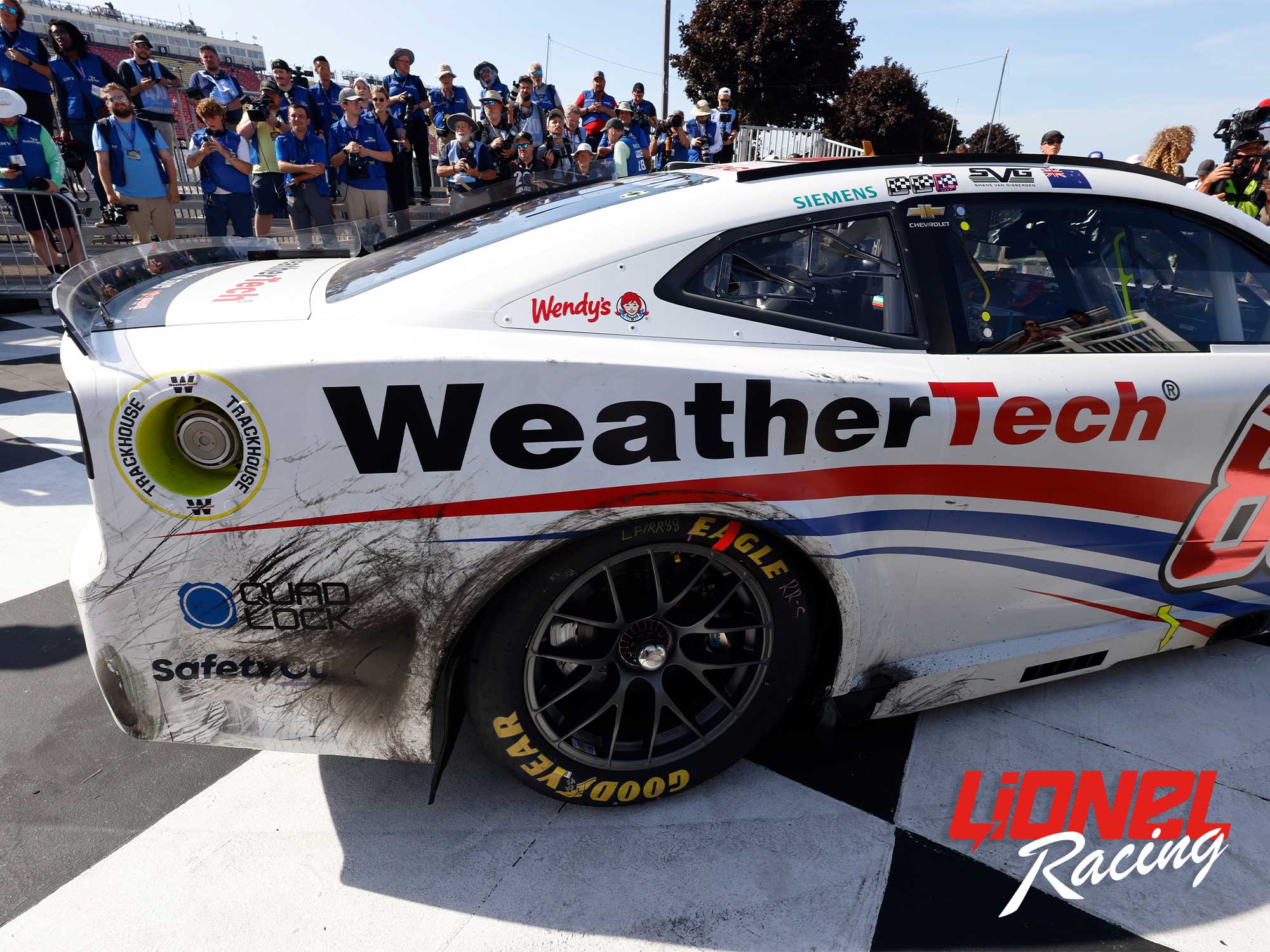SHANE VAN GISBERGEN 2025 WEATHERTECH WATKINS GLEN RACED WIN 1:24 COLOR CHROME ARC DIECAST
