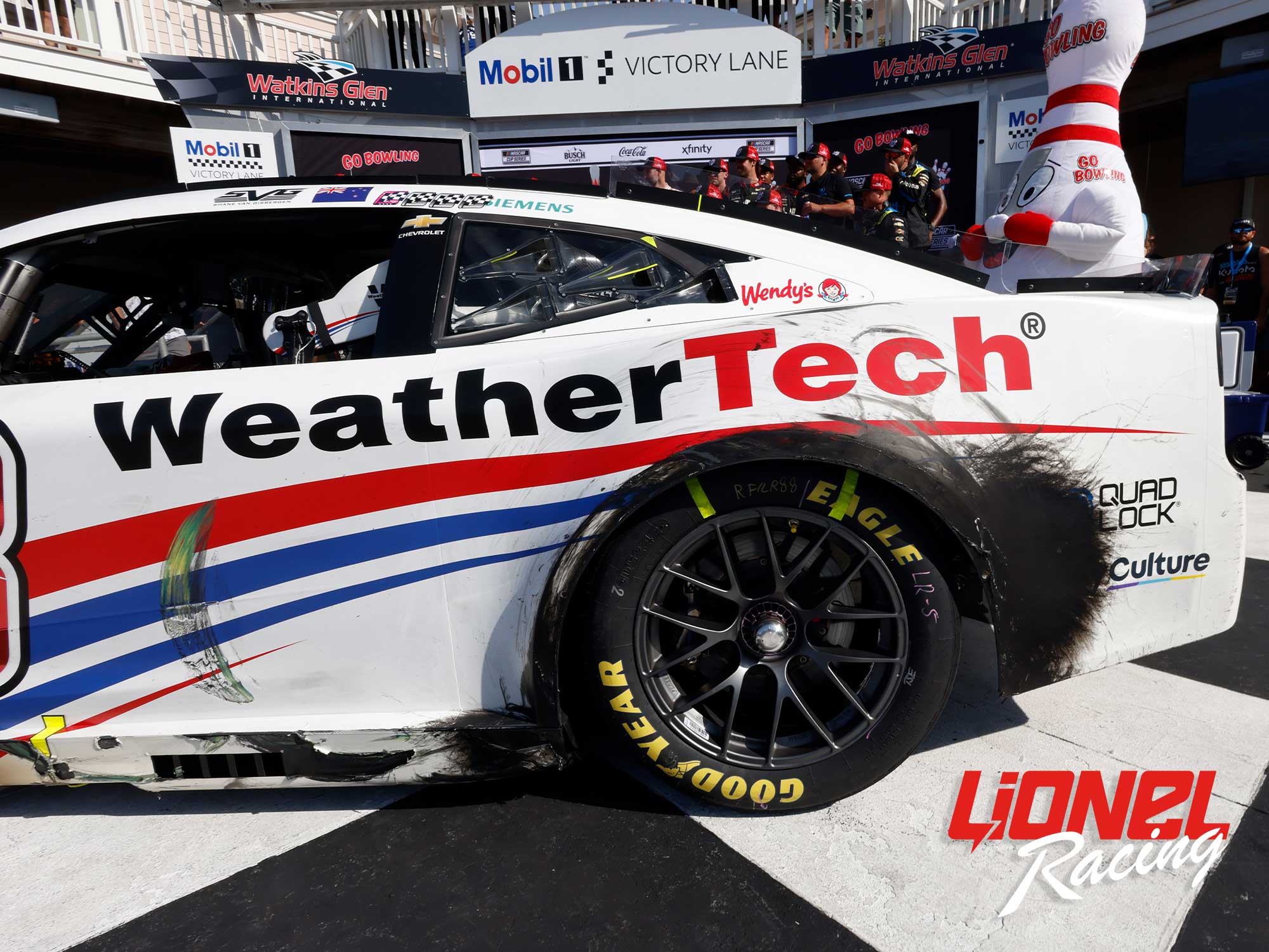 SHANE VAN GISBERGEN 2025 WEATHERTECH WATKINS GLEN RACED WIN 1:24 COLOR CHROME ARC DIECAST
