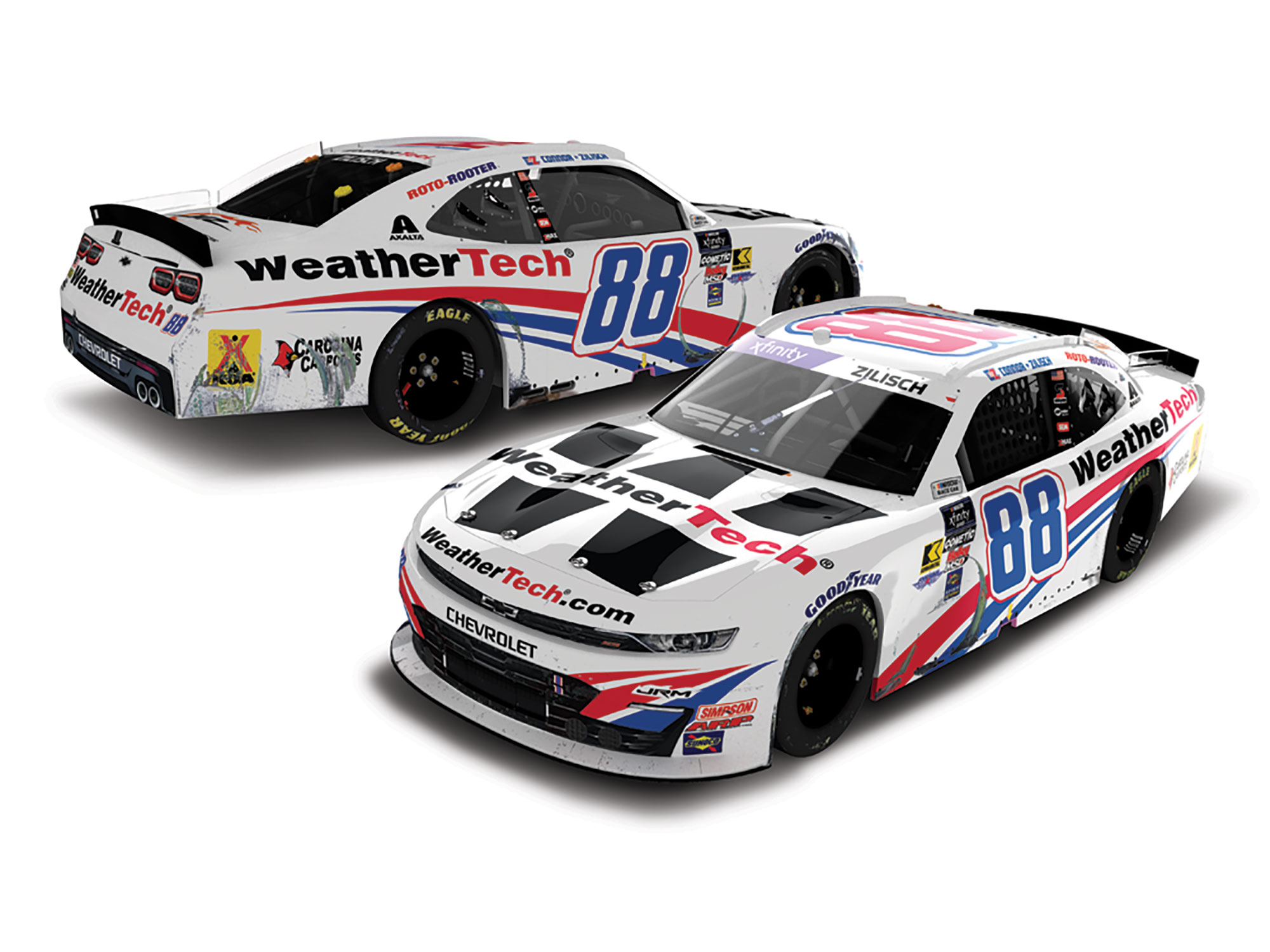 CONNOR ZILISCH 2025 WEATHERTECH COTA RACED WIN 1:24 COLOR CHROME ARC DIECAST