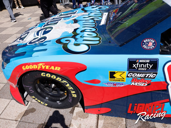 KYLE LARSON 2025 BLUES HOG TEXAS XFINITY WIN 1:64 ARC DIECAST