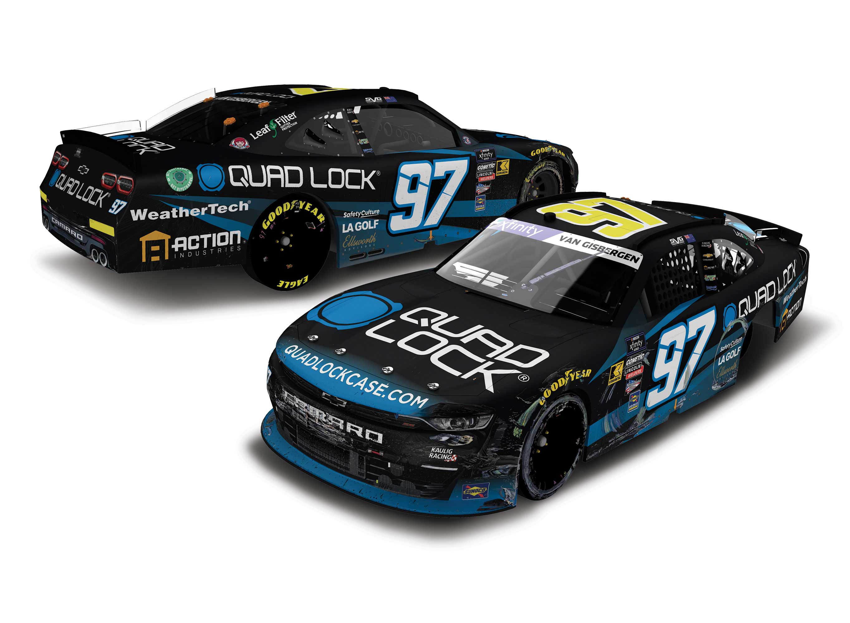 SHANE VAN GISBERGEN 2024 PORTLAND QUAD LOCK 1:24 RACED WIN
