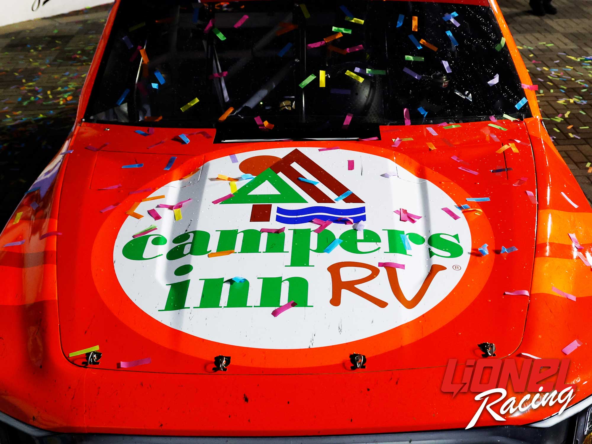 BEN RHODES 2023 CAMPERS INN RV CHARLOTTE RACED WIN 1:24 ARC DIECAST