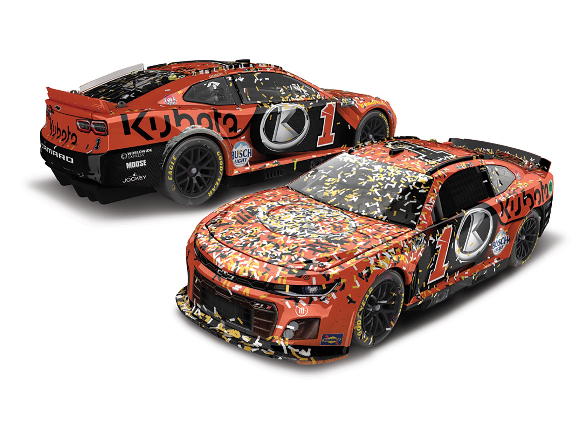 ROSS CHASTAIN 2024 KUBOTA KANSAS RACED WIN 1:24 DUAL AUTOGRAPHED ELITE DIECAST