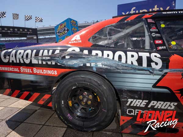 SAM MAYER 2024 CAROLINA CARPORTS RACED WIN TEXAS 1:24 ARC DIECAST