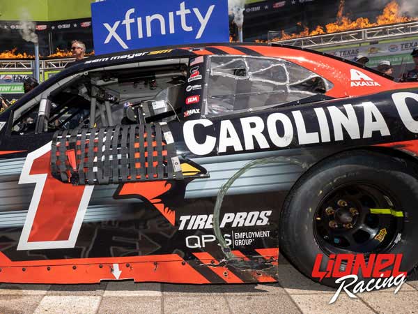 SAM MAYER 2024 CAROLINA CARPORTS RACED WIN TEXAS 1:24 ARC DIECAST