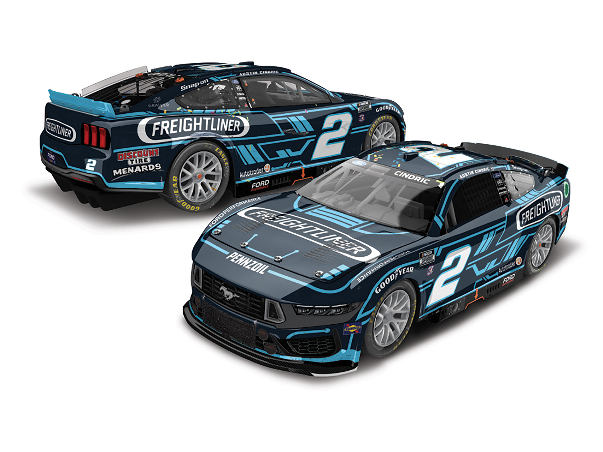 AUSTIN CINDRIC 2024 FREIGHTLINER WWT/GATEWAY RACED WIN 1:24 ELITE DIECAST