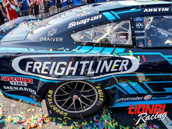 AUSTIN CINDRIC 2024 FREIGHTLINER WWT/GATEWAY RACED WIN 1:24 ARC DIECAST