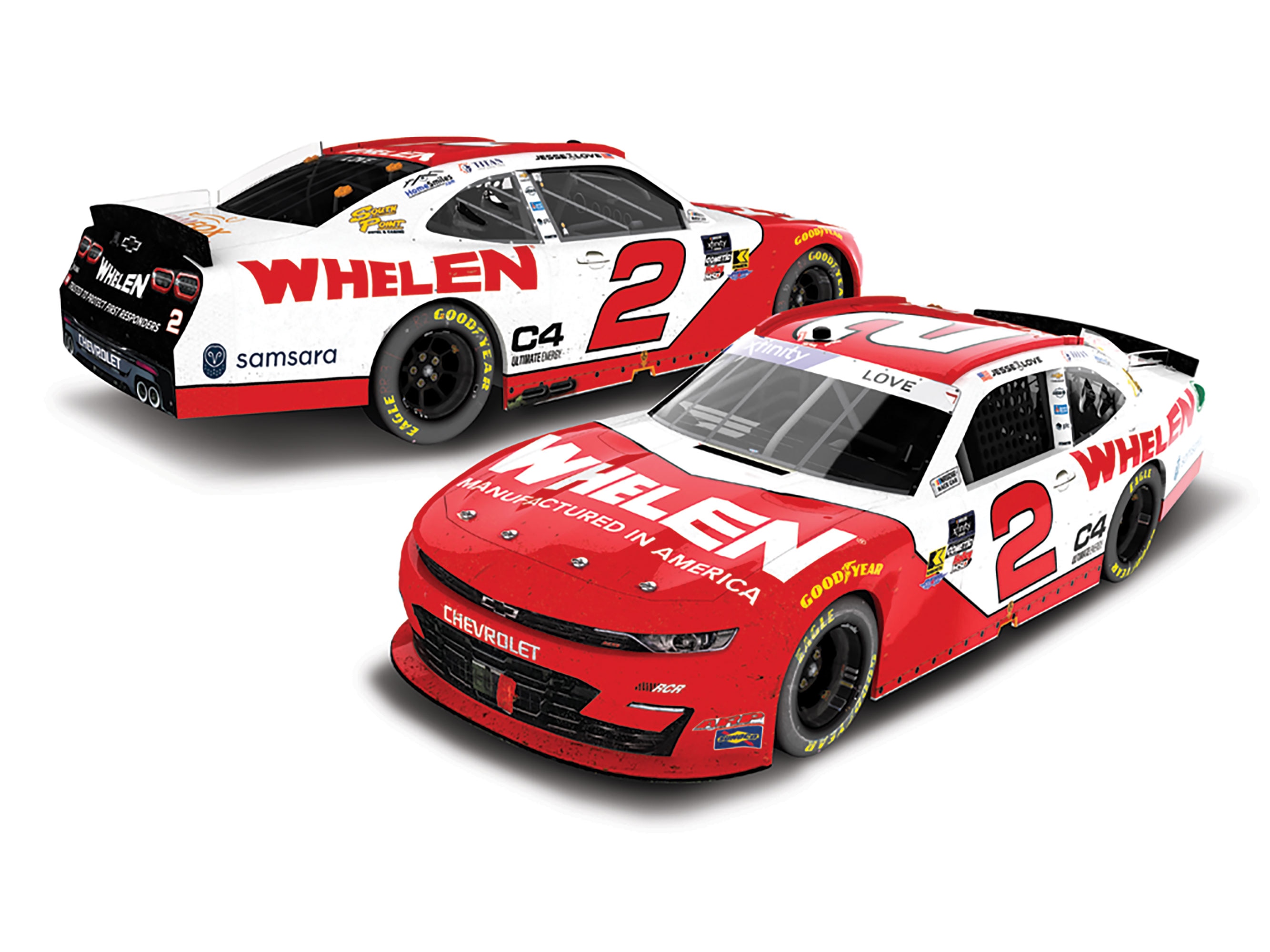 JESSE LOVE 2025 WHELEN DAYTONA RACED WIN 1:24 AUTOGRAPHED ARC DIECAST