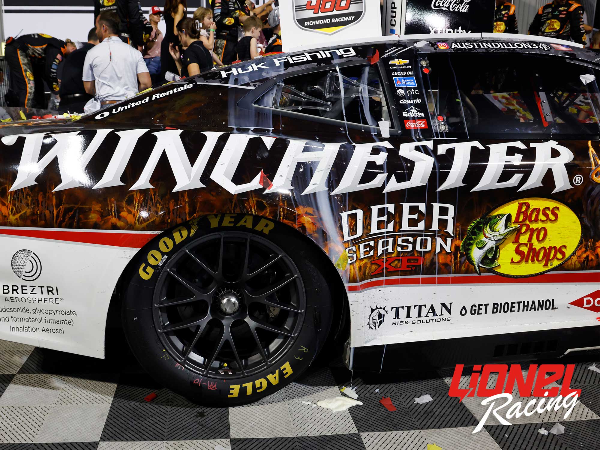 AUSTIN DILLON 2025 BASS PRO SHOPS WINCHESTER DEER SEASON RICHMOND RACED WIN 1:24 ARC DIECAST