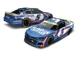KYLE LARSON 2021 HENDRICKCARS.COM KANSAS RACED WIN 1:24 GALAXY COLOR ELITE DIECAST