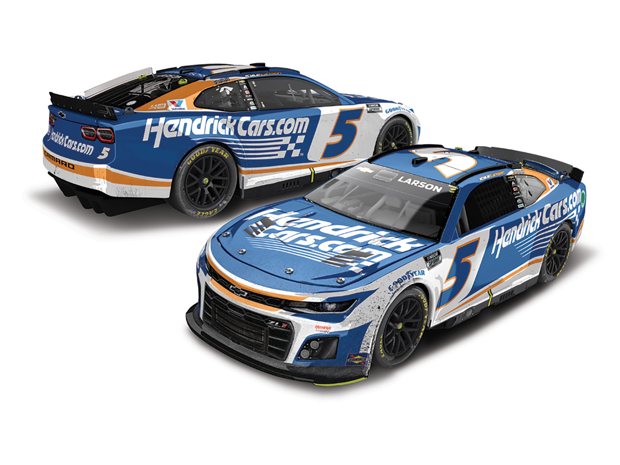 KYLE LARSON 2024 HENDRICKCARS.COM INDY WIN 1:24 COLOR CHROME ELITE DIECAST