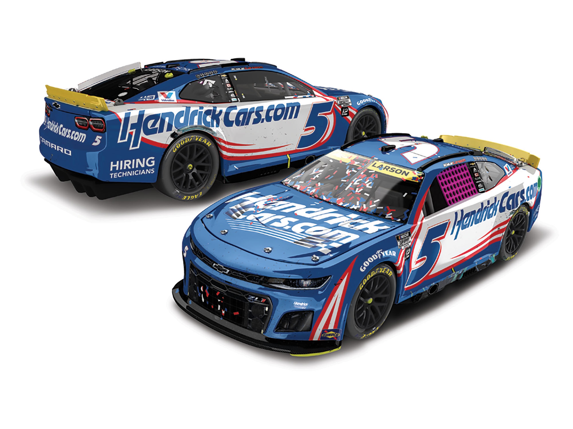 KYLE LARSON 2024 HENDRICKCARS.COM CHARLOTTE ROVAL RACED WIN 1:24 ELITE PREMIER DIECAST